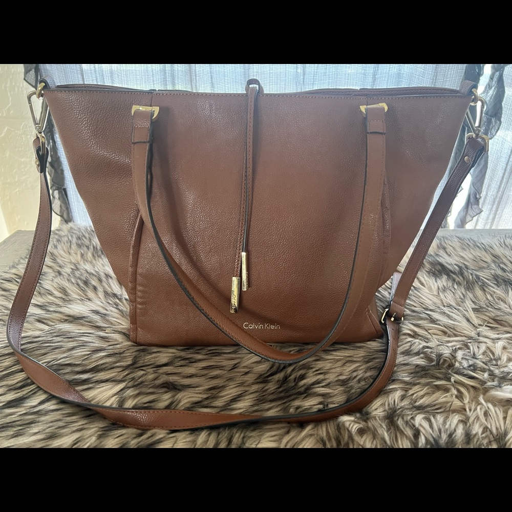 Calvin Klein Brown Shoulder Bag Tote
